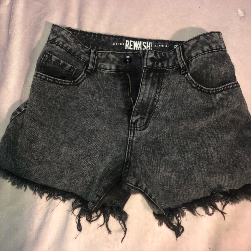 Rewash Charcoal Jean Shorts for Women